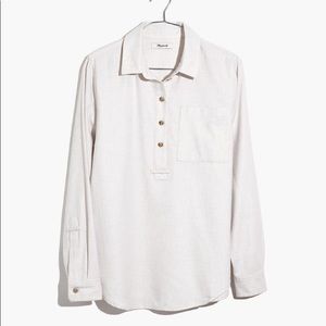 NWT Madewell Flannel Classic XBoyfriend Shirt HUNG